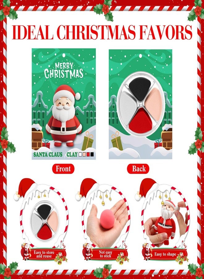 Capoda 18 Set Christmas DIY Craft Kit Christmas Air Dry Clay Kit Snowman Santa Claus Making Craft DIY Modeling Clay for Xmas Winter Holiday School Exchange Gifts Party Art Activities Supplies - Image 3